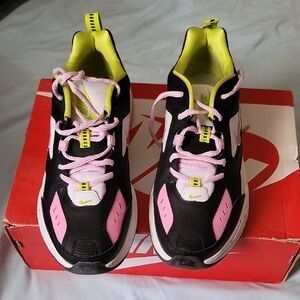 Nike Black and Pink Sneakers